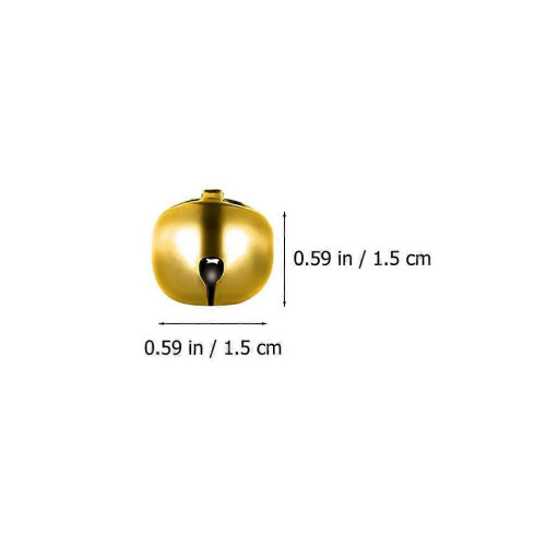 Golden Hanging Bell Decorative Xmas Bell Pendants for 100Pcs 1