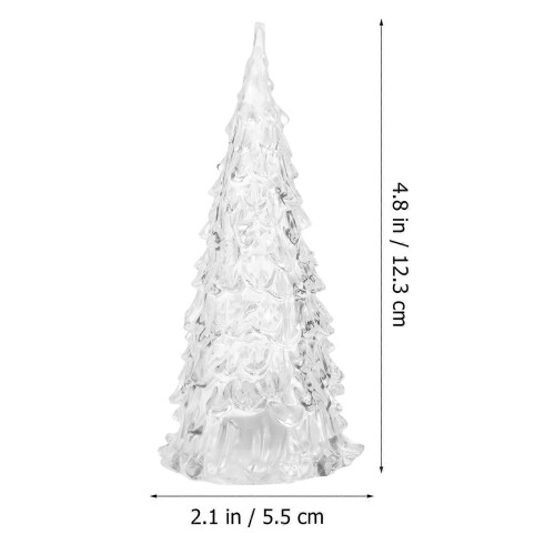 LED Night Light Mini Christmas Tree for Christmas Decor 4Pcs White 1