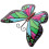 Décoration murale papillon en fer pour jardin 3