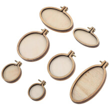 Mini Embroidery Rings for DIY 16Pcs Mini Cross Stitch Hoops Set