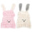 Absorbent Hair Towels Rabbit Pattern Hair Drying Hats 2Pcs for Home Use 1
