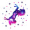 Eco Friendly Wall Sticker Decor Colorful Unicorn Design for Bedroom Use 1