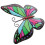 Décoration murale papillon en fer pour jardin 4