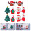 Formes adorables en résine, bricolage, loisirs créatifs, format compact, décorations de Noël, 20 pièces 3