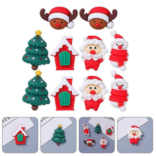 Formes adorables en résine, bricolage, loisirs créatifs, format compact, décorations de Noël, 20 pièces 2