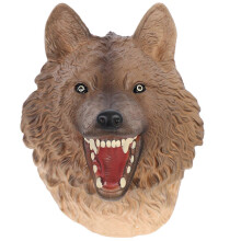 Highland Wolf Animal Hand Puppet for Kids Playing Interactive Storytelling Toy