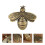 Ciondolo decorativo a forma di ape in ottone, ideale per decorare e appendere. 4