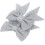 Christmas Decorative Bow Ornaments for Decoration Silver 2Pcs Pack 1