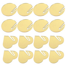 Golden Acrylic Drink Tags for Party Decor 20Pcs DIY Blank Wine Glass Markers