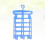 Home Drying Rack Blue Plastic for Pillow Multifunctional 3