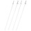 4Pcs Curtain Pull Wand Acrylic Drapery Rod for Smooth Curtain Pull 4