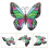 Décoration murale papillon en fer pour jardin 5