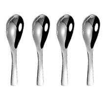 2025 Cterwk 4PCS Stainless Steel Spoons, 6.1" Kitchen Utensil Spoons Set Soup Rice Tea Milk Coffee