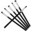 Eyebrow Brush Makeup Brushes for Eye Makeup 6Pcs Eyeliner Tools Black Wood Handle 3