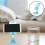 Sky-Blue Phone Stand Acrylic Rotating Foldable Phone Holder for Storage Use 3