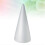 White Solid Cone for Decoration 10Pcs Kids DIY Craft Foam Accessories 5