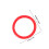 Plastic Red Binder Rings for DIY Loose Leaf Book Rings 100Pcs Set 2