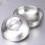 Seasoning Dish Stainless Steel Dish for Home Use 2Pcs Silver Appetizer Plate 2