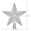 Christmas Tree Topper Glittering Star Silver for Holiday Decor 2