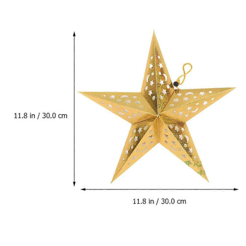 Five-Pointed Star Hanging Pendant for Decor 1Set Christmas 1