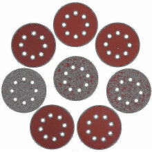 125 Pcs 125mm Sanding Discs, Circular Abrasive Paper for Orbital Sander, Assorted Grits,z