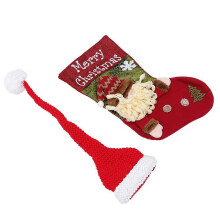 Baby-Foto-Requisiten: Weihnachtsschlafsack mit Mütze für Neugeborenenfotografie (1 Set)