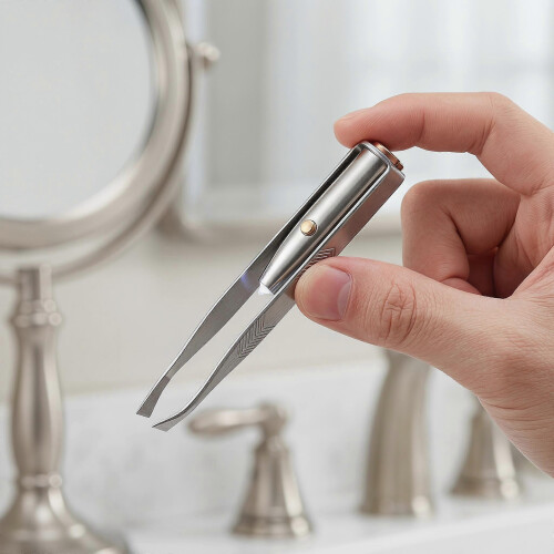 Tweezers with Light LED for Eyebrow Hair Removal Creative Tool 1