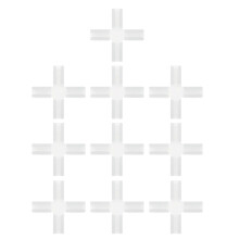 Ensemble de 10 pinces de fixation en plastique en forme de croix pour séparateur de bureau