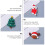 Formes adorables en résine, bricolage, loisirs créatifs, format compact, décorations de Noël, 20 pièces 5