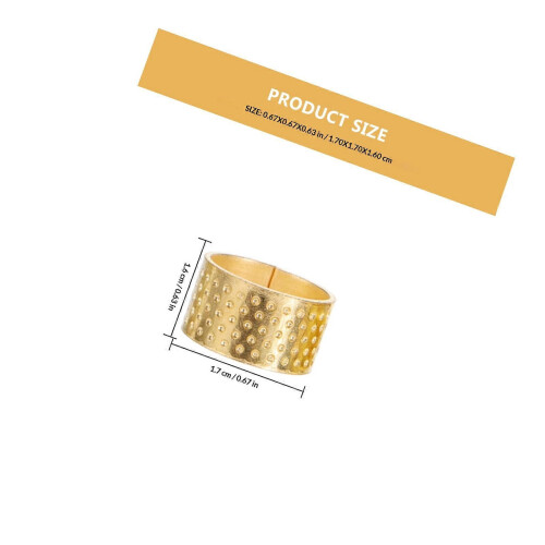 Sewing Thimbles Fingertip Protectors for Sewing Use 12Pcs Metal Thimbles 1