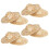 Beige Mini Straw Hat Small Top Hat for Wearing 8Pcs DIY Craft Decorations 3