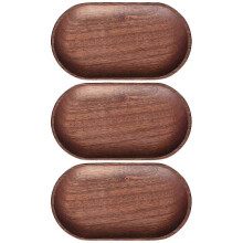 Oval Serving Tray Rustic Serving Platter For Storing Snacks And Display Dessert 3Pcs