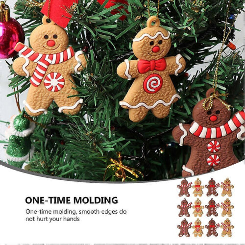 Lebkuchen-Hängedekorationen aus PVC, 12 Stück 2