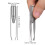 Tweezers with Light LED for Eyebrow Hair Removal Creative Tool 1