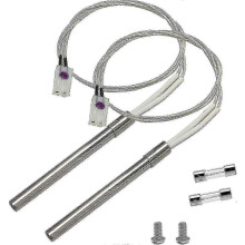 Kit d'allumeur à granulés (lot de 2) pour fumoirs Pit Boss et Camp Chef, comprenant 2 fusibles et un allumeur à tige (200 W).