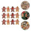 Lebkuchen-Hängedekorationen aus PVC, 12 Stück 4