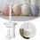 White Pla Yarn Holder Table Clip No-Drill Installation, Vertical Needle Tangle- Knitting and Crochet 2