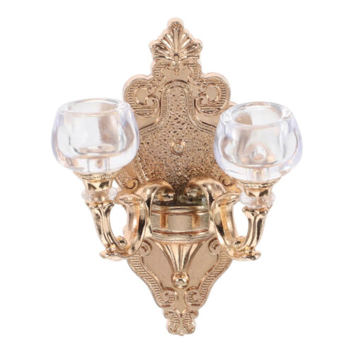 Dollhouse Light Miniature Wall Lamp for Decoration Use Compact Design 2