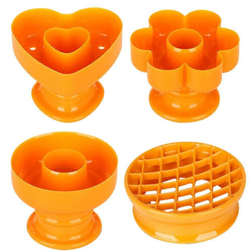 Creative Donut Makers Plastic Bread Molds for Kitchen Use 4Pcs Orange 1