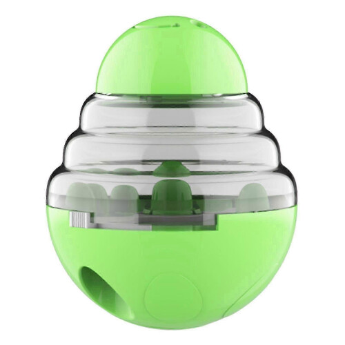 Distributeur de nourriture pour chiens, gobelet interactif pour chiens et chats (vert).