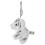 White Plush Tiger Keychain for Hanging Keys Cute Bag Charm 3