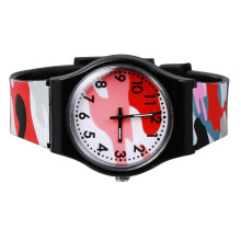 Cartoon Watch Camouflage Wrist Watch for Child 1Pcs Easy Read Design