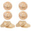 Beige Mini Straw Hat Small Top Hat for Wearing 8Pcs DIY Craft Decorations 4