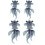 Goldfish Patches Embroidered Clothes Patch for DIY Clothes Decor 4Pcs 5