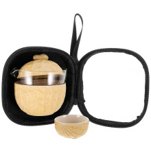 Portable Ceramic Tea Cup and Teapot Set for Home 1Set Travel Kit