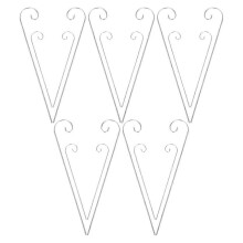 Metal Garden Label Hangers Silver Plant Stake for 20Pcs Outdoor Garden