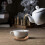 Bamboo Coaster Round Anti-Slip Coffee Coaster for Home Use 4Pcs 4
