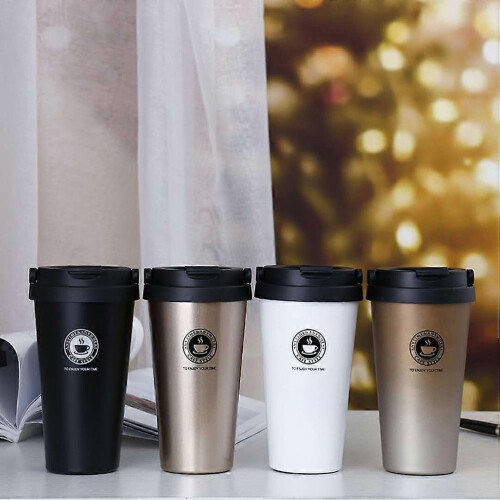 500Ml Stainless Steel Cup with Double Wall for Drinking Multi Color Use 2