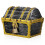 Plastic Pirate Treasure Chest Decorative Box with Lock for Storage 1