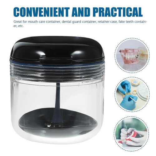 Étui de bain compact pour prothèses dentaires (1 ensemble) 1